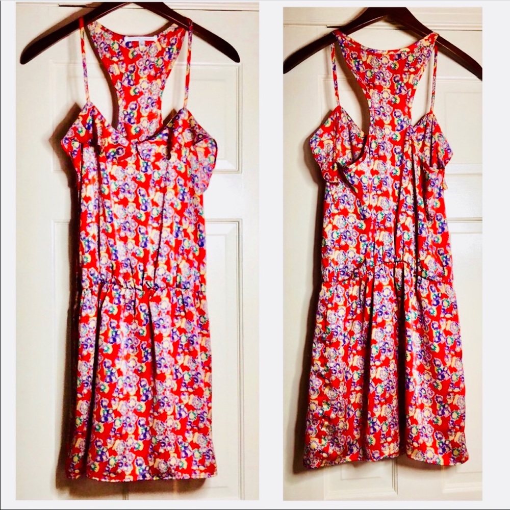 Collective Cocepts Red Floral Sundress SZ S - Picture 2 of 4